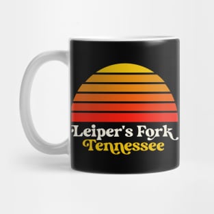 Leiper's Fork Tennessee Retro Sunset Nashville Mug